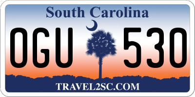 SC license plate OGU530