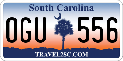 SC license plate OGU556