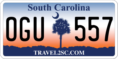 SC license plate OGU557