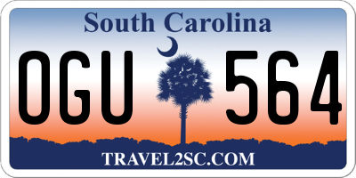 SC license plate OGU564