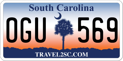 SC license plate OGU569