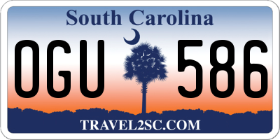 SC license plate OGU586