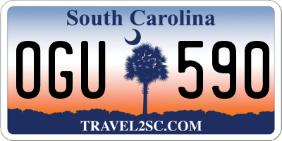 SC license plate OGU590