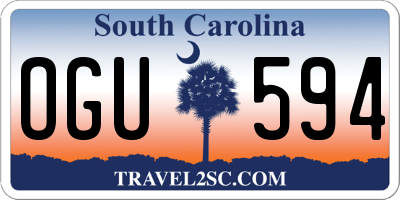 SC license plate OGU594