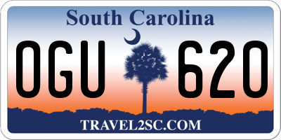 SC license plate OGU620
