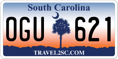 SC license plate OGU621