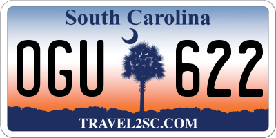 SC license plate OGU622