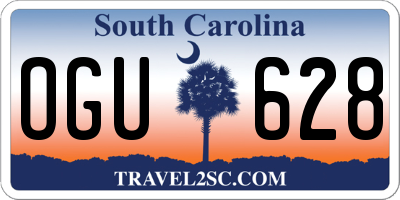 SC license plate OGU628