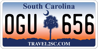 SC license plate OGU656