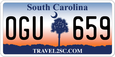 SC license plate OGU659