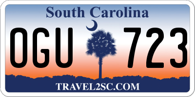 SC license plate OGU723