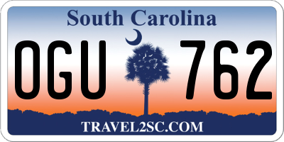 SC license plate OGU762