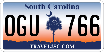 SC license plate OGU766
