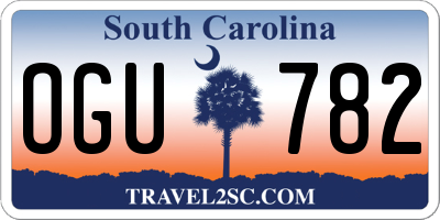 SC license plate OGU782