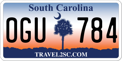 SC license plate OGU784