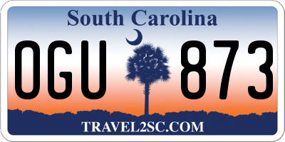 SC license plate OGU873