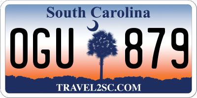 SC license plate OGU879