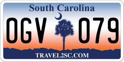 SC license plate OGV079