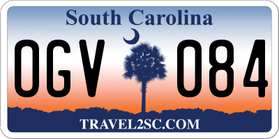 SC license plate OGV084