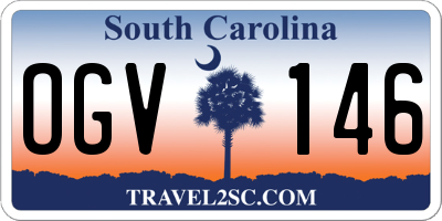 SC license plate OGV146