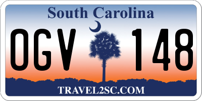 SC license plate OGV148