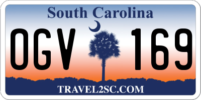 SC license plate OGV169