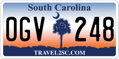 SC license plate OGV248