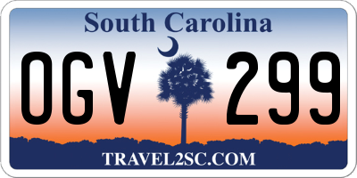 SC license plate OGV299