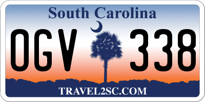 SC license plate OGV338