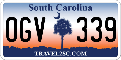 SC license plate OGV339