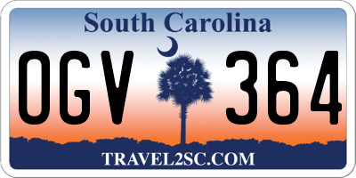 SC license plate OGV364