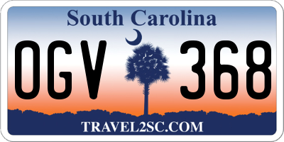 SC license plate OGV368