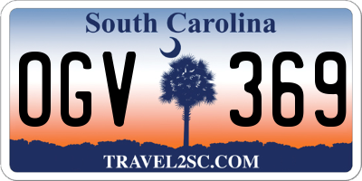 SC license plate OGV369