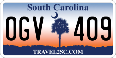 SC license plate OGV409