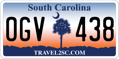 SC license plate OGV438