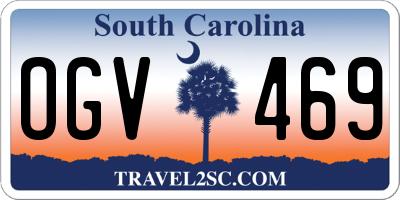 SC license plate OGV469