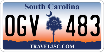 SC license plate OGV483