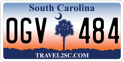 SC license plate OGV484