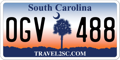 SC license plate OGV488