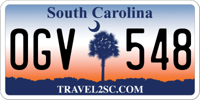 SC license plate OGV548