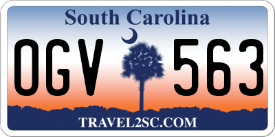 SC license plate OGV563