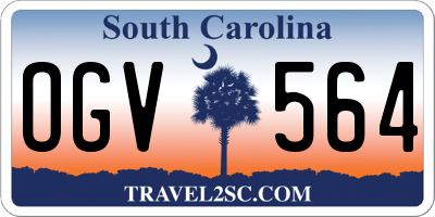 SC license plate OGV564