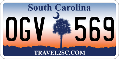 SC license plate OGV569