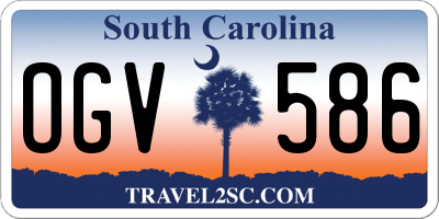 SC license plate OGV586