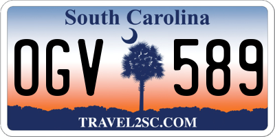 SC license plate OGV589