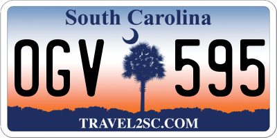 SC license plate OGV595