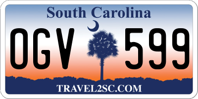 SC license plate OGV599