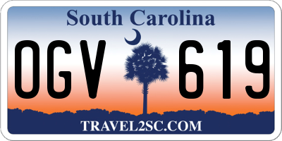 SC license plate OGV619