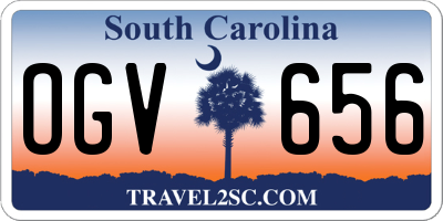 SC license plate OGV656