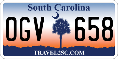 SC license plate OGV658